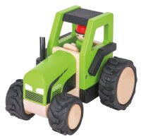 Holz-Traktor mit Figur von Spielba 100% FSC zertifiziert...