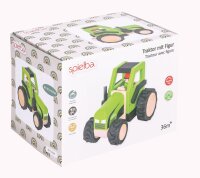 Wooden Tractor with Figure by Spielba 100% FSC Certified...