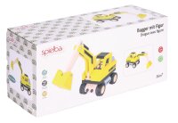FSC-Certified Wooden Excavator with Figure by Spielba for...