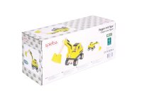 FSC-zertifizierter Holz-Bagger mit Figur von Spielba für Kinder