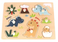 Puzzle Dino mit Griff aus nachhaltigem FSC Holz für...