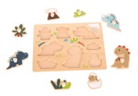 Dino Puzzle with Handle made of Sustainable FSC Wood for...