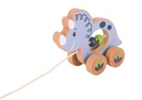 Nachzieh Dino Triceratops aus 100% FSC Holz für kleine Entdecker
