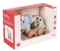 Nachzieh Dino Triceratops aus 100% FSC Holz für kleine Entdecker