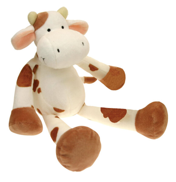 Swiss Line Plüsch Kuh Braun 23cm - Flauschiger Begleiter für Kinder