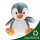 Recycelter Plüsch-Pinguin 18cm aus 100% Polyester - Idis Swiss Design