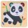 Nachhaltiges Tier-Puzzle Set aus Holz mit Panda, Elefant und Löwe