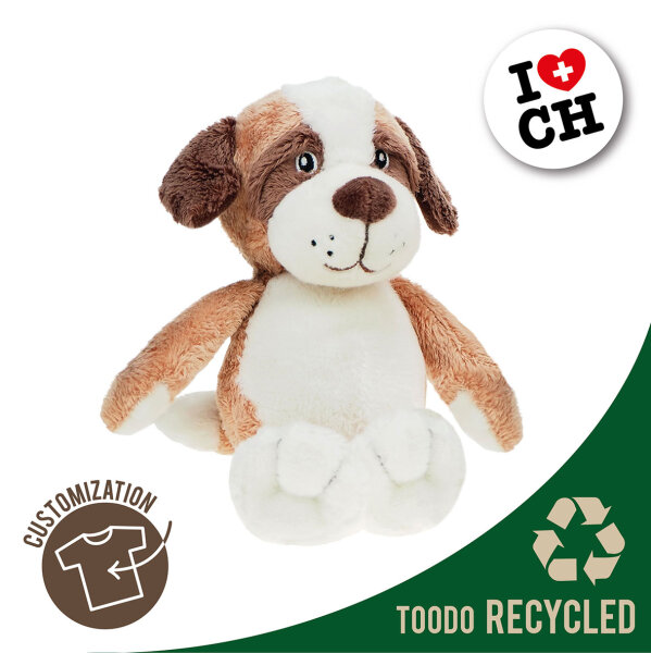 Swiss Line Bernhardiner Plüschtier 20cm aus 100% recyceltem Polyester