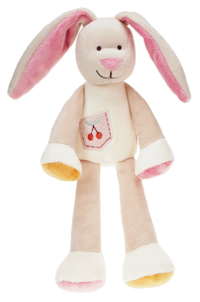 Baby Luna Plüschtier Hase 23cm in Pink und Beige - Weich und Waschbar