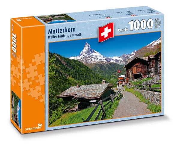 Puzzle 1000 Teile Matterhorn von Carta Media im Format 70 x 50 cm
