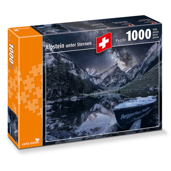 Puzzle 1000 Teile Alpstein unter Sternen 70x50cm von Carta Media