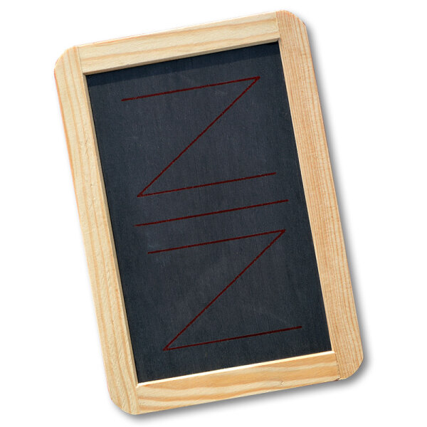 Jasstafel aus Schiefer mit Holzrahmen 16.5 x 24 cm für gesellige Abende