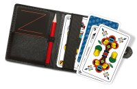 Mini Jasskarten Set mit Kunstleder Etui und Zubehör...