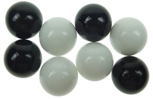 Murmelset schwarz/weiss für Brändi Dog - 8 Erweiterungsmurmeln