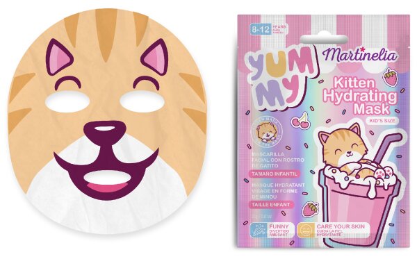 Kitten Hydrating Mask für Kinder - Feuchtigkeitsmaske mit süßem Katzengesicht