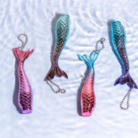 Mermaid Tail Lip Gloss mit Schlüsselring in verschiedenen Geschmacksrichtungen