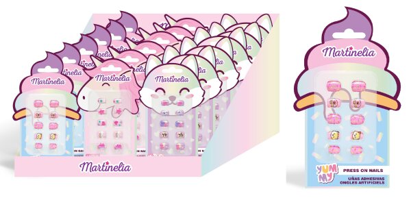 Bunte Fake Nails für Kinder von Little Unicorn, Yummy und Best Friend