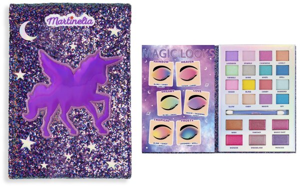 Galaxy Dreams Make Up Book von Martinelia mit 16 Lidschatten und 6 Lipglossen