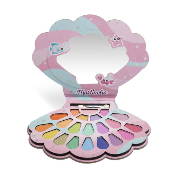 Martinelia Lets Be Mermaids Lidschatten Palette mit 21 Farben und Applikatoren