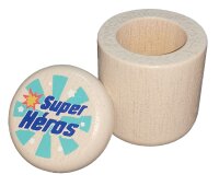 Milchzahndose Super Hero aus Kautschukholz für coole...