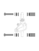 Post Spacer Set 20 S mit Titan T25 Befestigungsbolzen