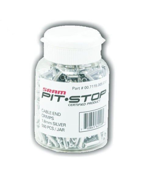 Quetschhülsen Ø1.8mm Alu silber