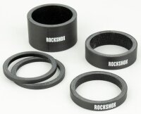 Headset Spacer Set UD Carbon Gloss White Logo 2.5mm 5mm...