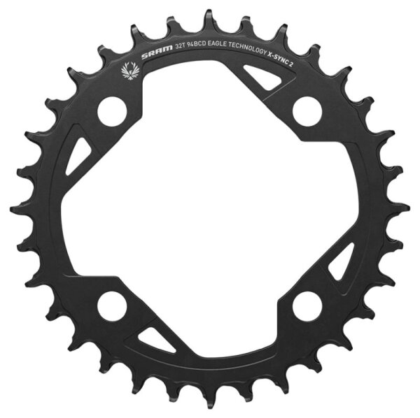 Kettenblatt eagle 32Z 94 BCD X-Sync 2 Alu schwarz Light Powered EMTB