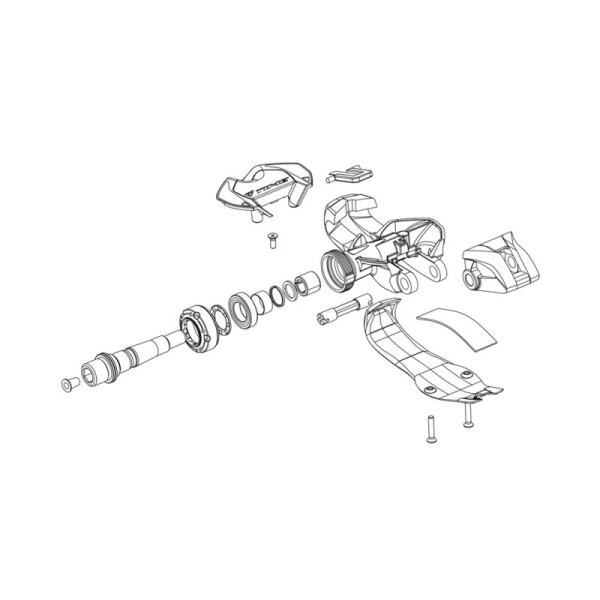 Pedal Grip Pins Bolzen 4 Spannschrauben