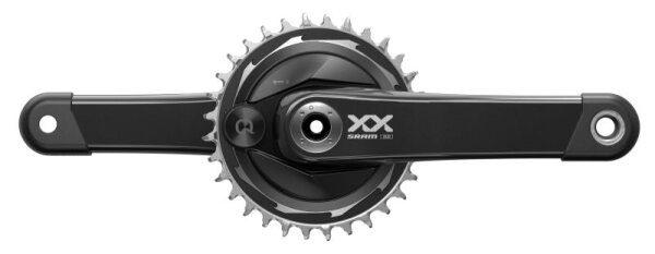 Powermeter xx eagle t-type 32z 170mm spiderbasiert q174 cl55 dub mtb wide schwarz