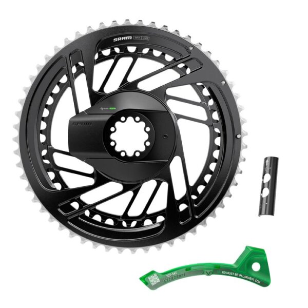 Power Meter Kit DM 56-43Z Red AXS E1 2x12 schwarz/silber