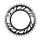 Chainring 44Z Red E1 6.5mm offset X-sync black silver