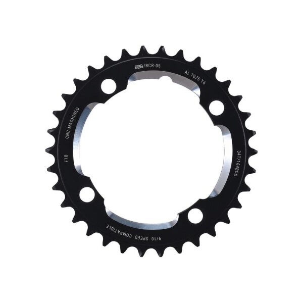 Chainring 4-arm 34 teeth D=104mm black