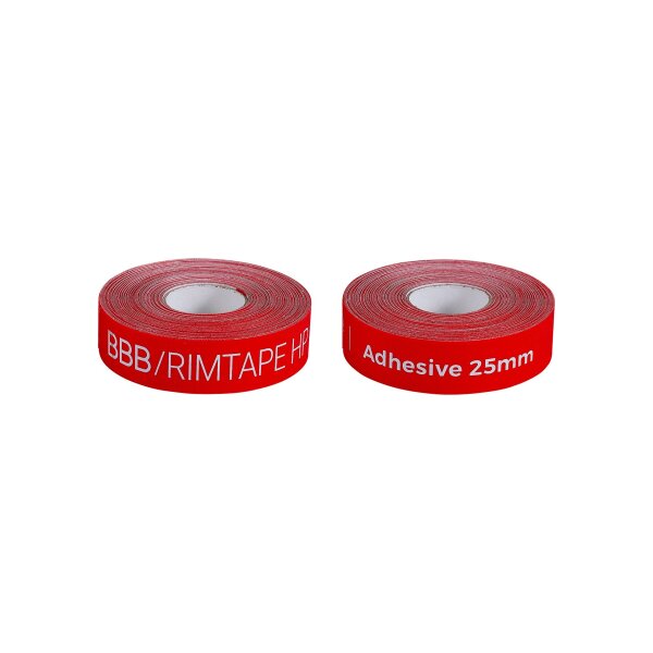High pressure resistant rim tape 16mm x 10m red for 4 wheels