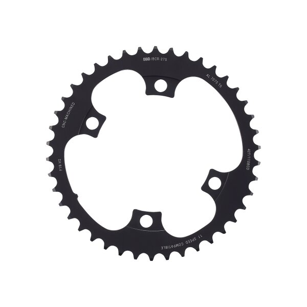 Kettenblatt elevengear 42T/110 11G-shim 4-Arm CNC-gefräst Aluminium