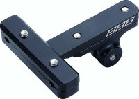 Kamerahalter hinten an rails aus Aluminium schwarz