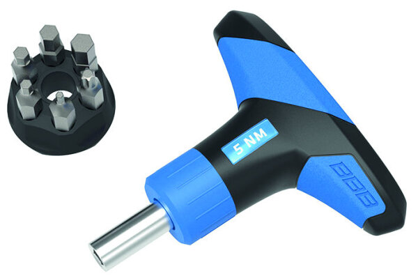 Drehmomentschlüssel-Set 5 Nm mit 1/4 Innensechskant und Klick-Mechanismus