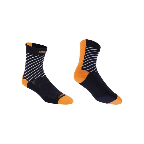 Socken thermofeet schwarz-orange 35-38 150mm Bund für kalte Wetterbedingungen