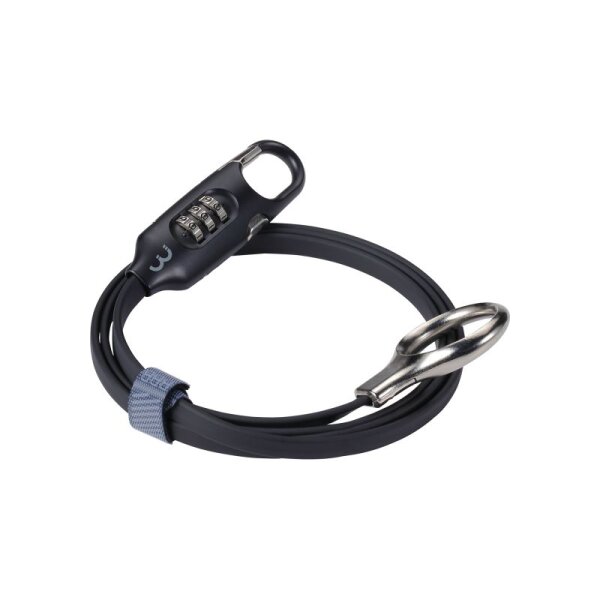 Zahlenschloss LoopSafe 3x1200mm schwarz mit doppelt verdrahtetem Kabel