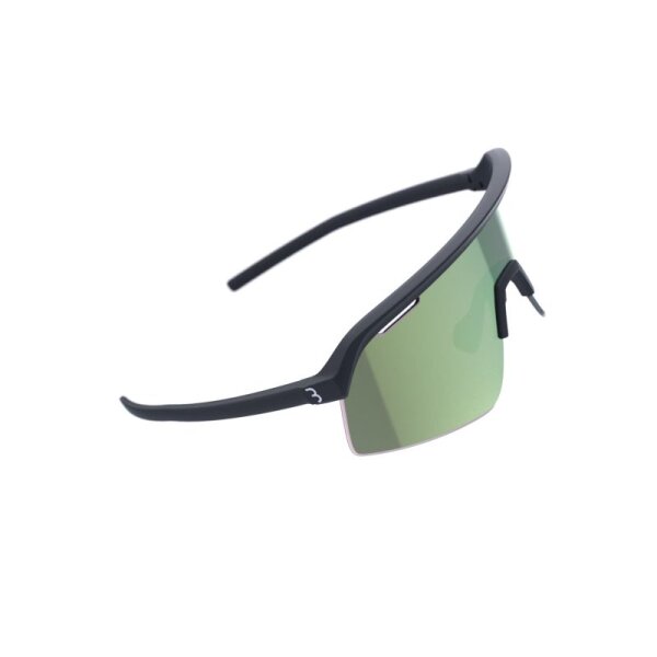 Brille valor schwarz mit flux green Akzenten für Sport und Alltag