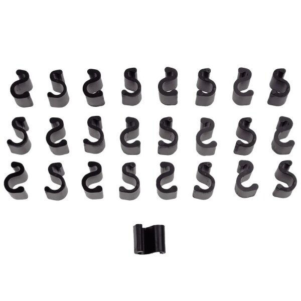 s-clips cable routing for electric cable on brake line 25 pieces