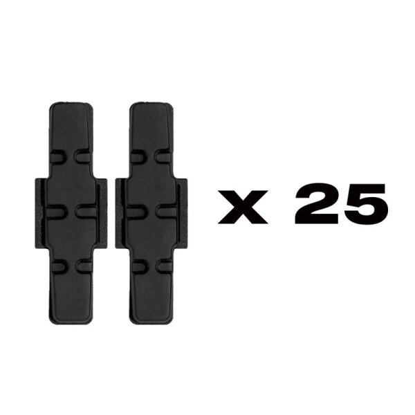 brake pad black for uncoated aluminum (pack=25 pairs)