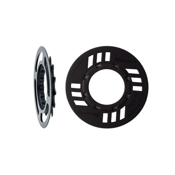 Kettenschutz-Set für E-Bike inkl. Kettenblatt 16 Zähne schwarz