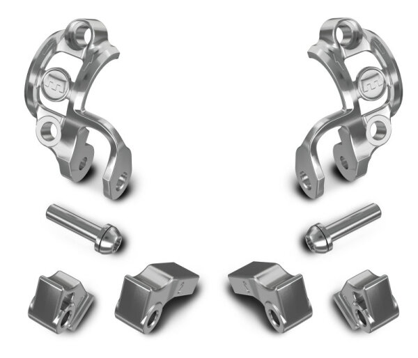 clamp bracket shiftmix 1+2 for shimano i-spec i+ii gear lever silver