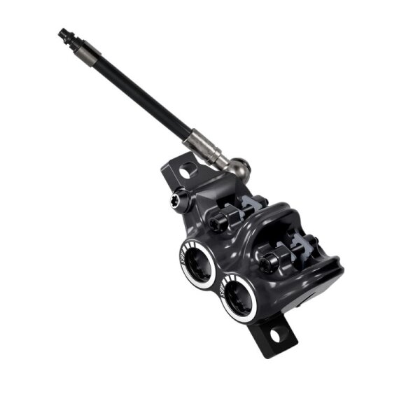 brake caliper mt c5 abs black with brake pads rotatable line connection