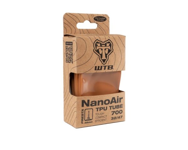 NanoAir tpu schlauch presta 700 x 32/47 tan 48mm ventil