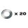 Spacer Unterlagsscheibe Stärke 0.2mm 20x
