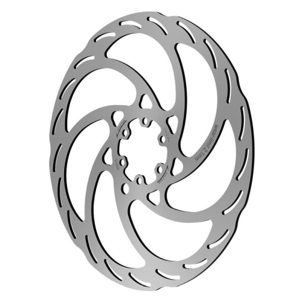 brake disc mdr-s 2.5 203 mm 6-hole with 6 screws