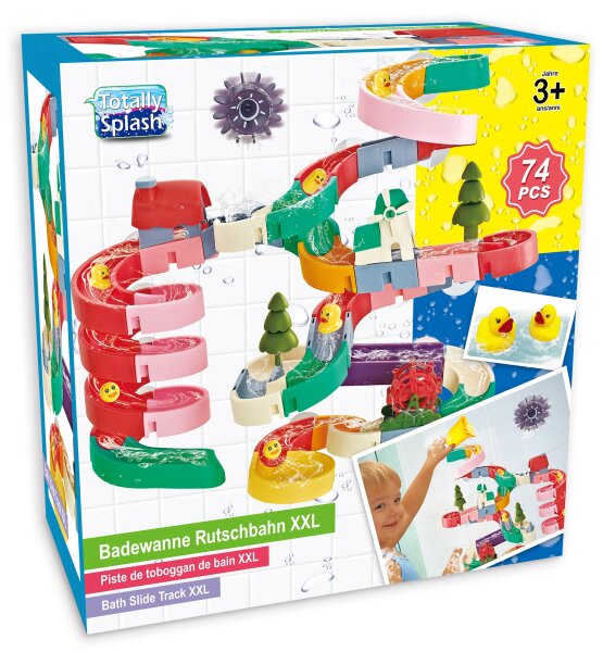 Splash Badewanne Rutschbahn XXL 74 Teile