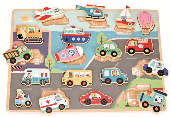 Puzzle Transportwelt